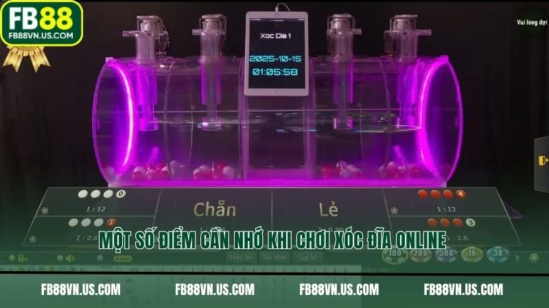 Một số điểm cần nhớ khi chơi xóc đĩa online