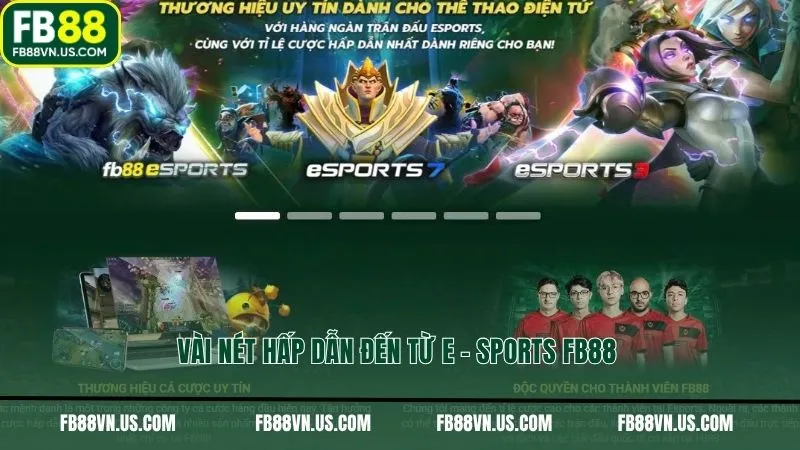 Vài nét hấp dẫn đến từ E - Sports FB88